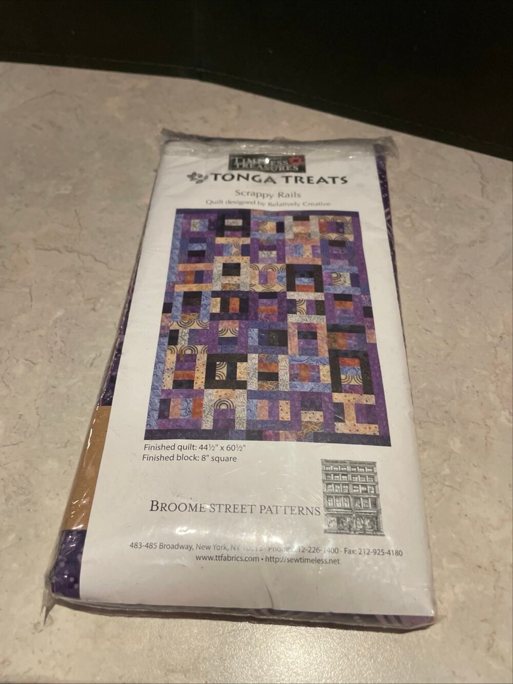 Timeless Treasures Tonga Treats Precut Quilting Strips 40 PCs. 2.5x43-44” cotton